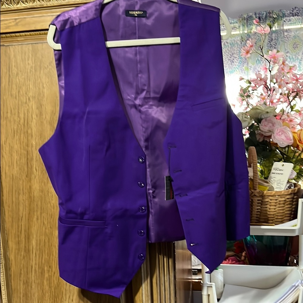 Elegant Purple Vest by Kenneth Cole